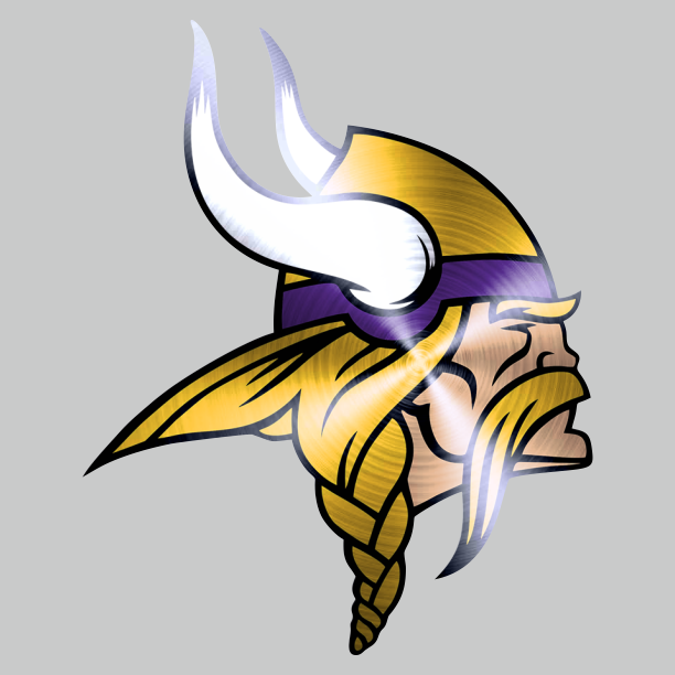 Minnesota Vikings Stainless steel logo iron on paper